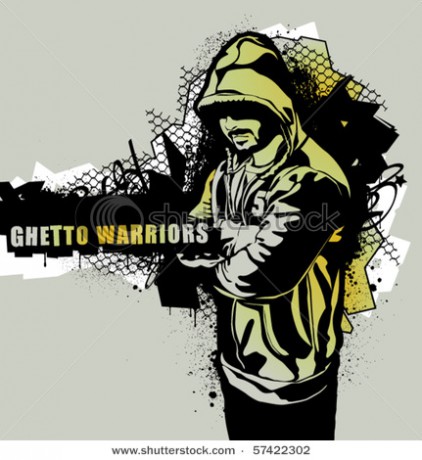 stock-vector-item-from-ghetto-warriors-vector-collection-gangster-on-dirty-graffiti-background-vector-57422302